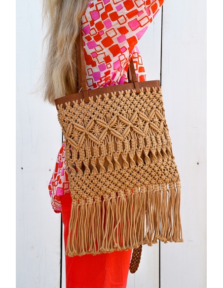Sac Macramé Beige DEBO
