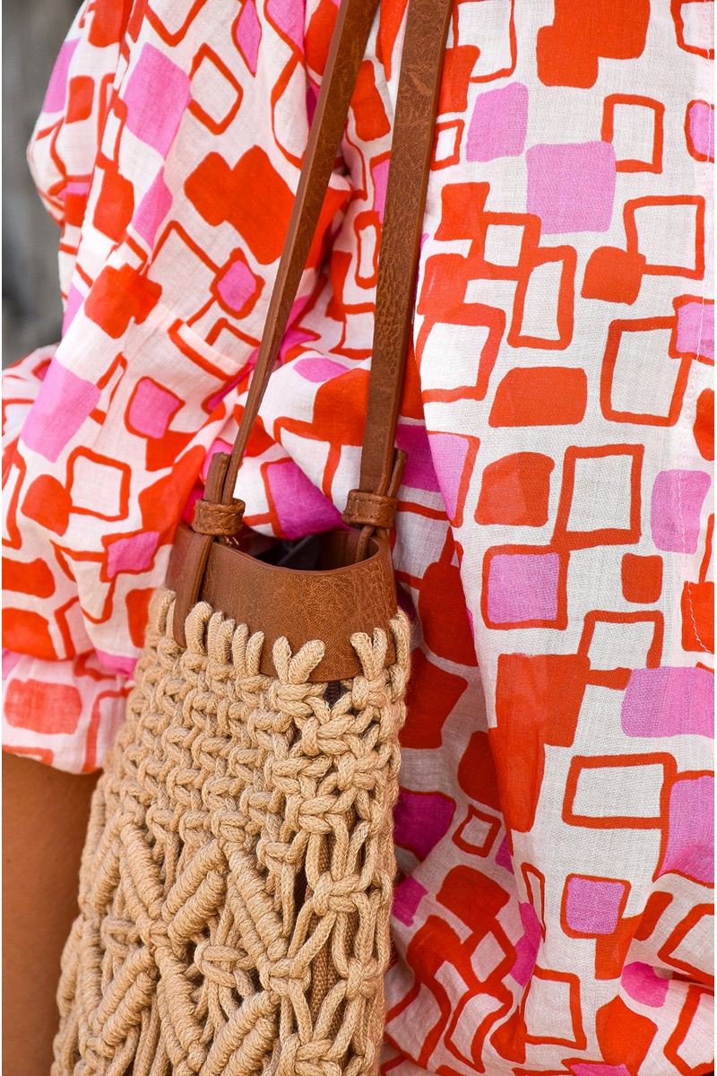 trendy bag MACRAM CAMEL SAC FEMME 2