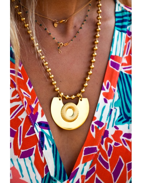 Collier Boule Doré AMBRE