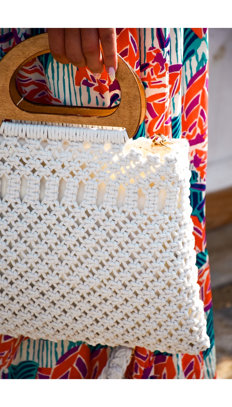 Sac Crochet Ecru NINA