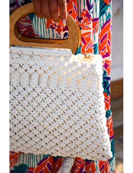 Sac Crochet Ecru NINA