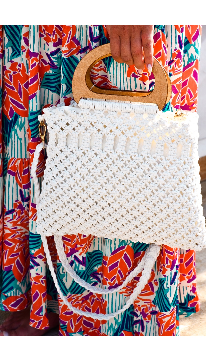 Sac Crochet Ecru NINA