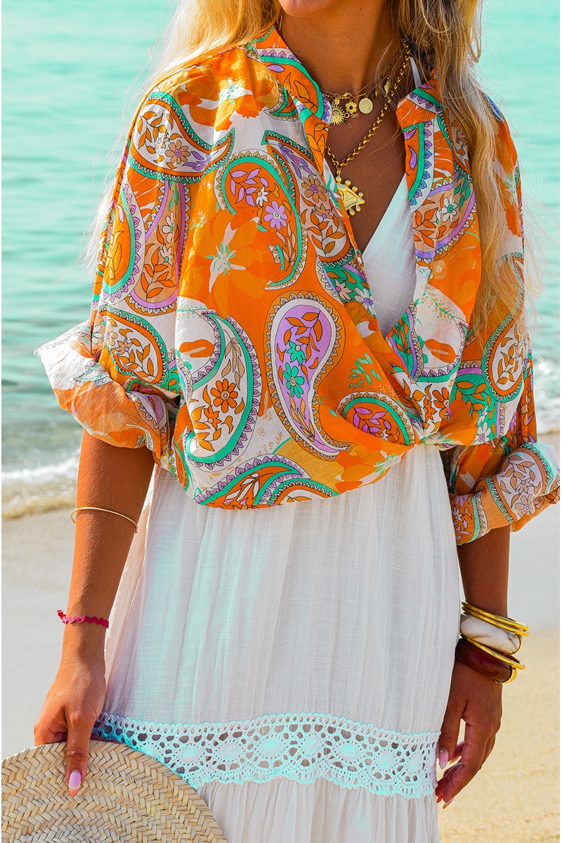 Blouse Orange Banditas MIRABOLA