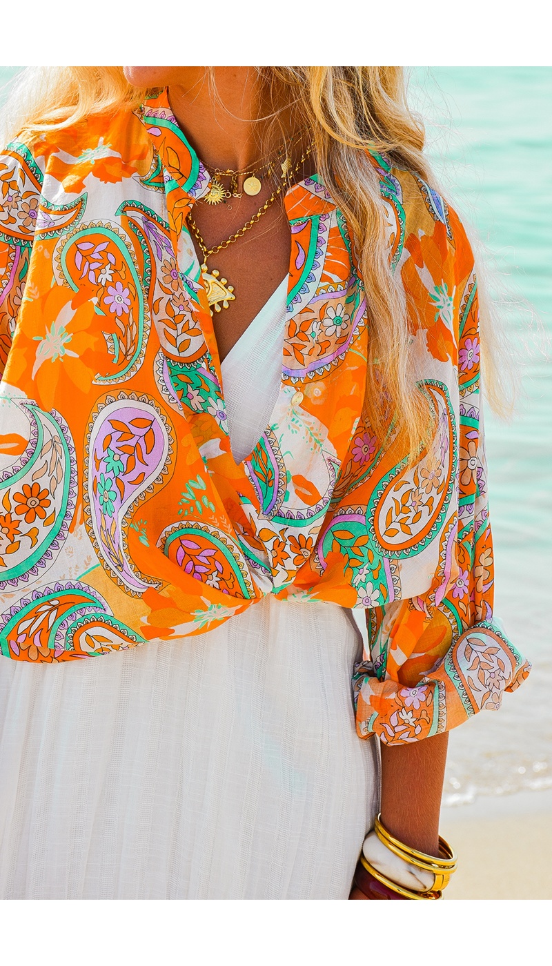 Blouse Orange Banditas MIRABOLA