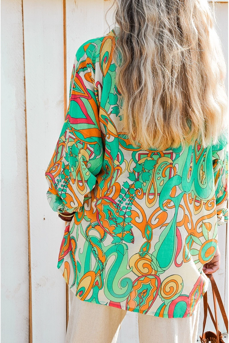 Blouse Verte Banditas MIRABOLA 2