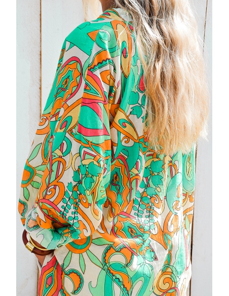Blouse Verte Banditas MIRABOLA