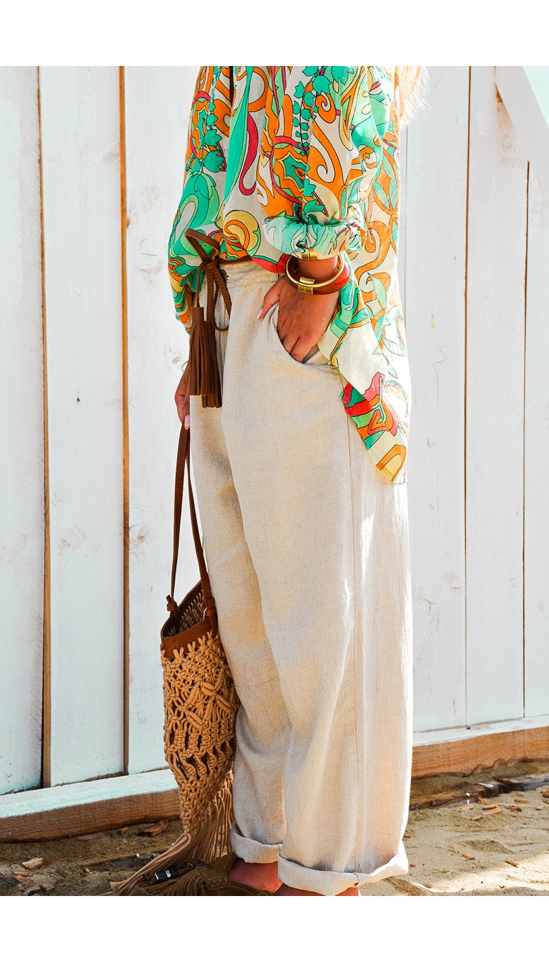 Pantalon Lin Banditas GLACIA