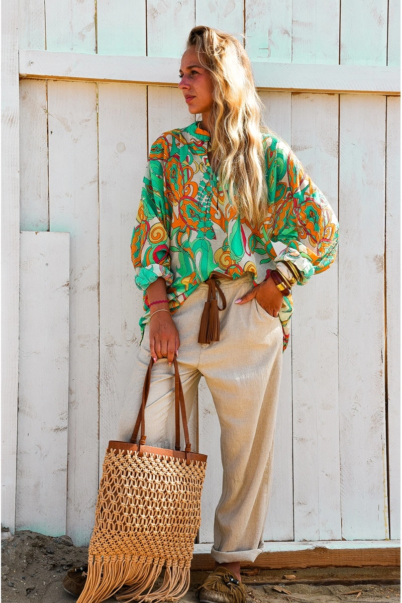 banditas DORE BEIGE PANTALON FEMME 2