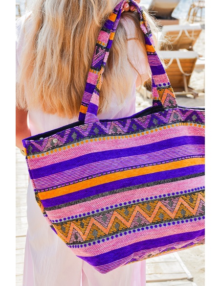 Sac Aztèque Violet CLARA