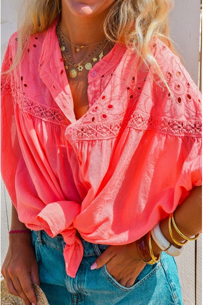 Chemisier Brodé Rose Banditas DUTTON BANDITAS - 1 | HAUTS 2