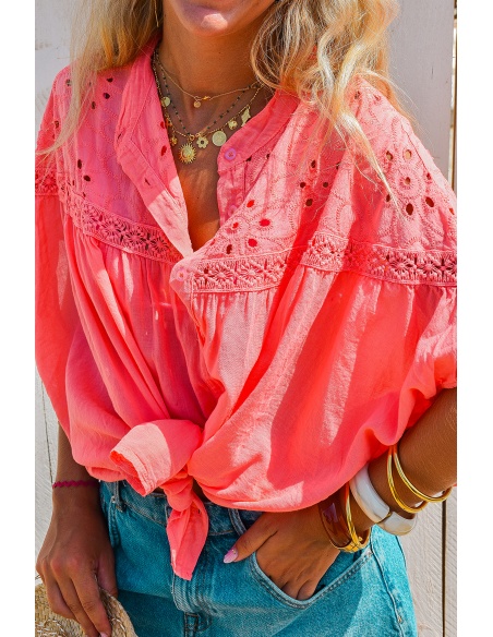 Chemisier Brodé Rose Banditas DUTTON