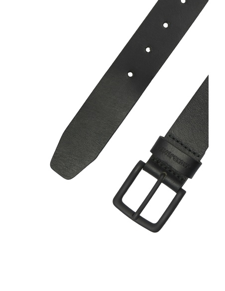JACKandJONES LEATHE BLACK CEINTURES