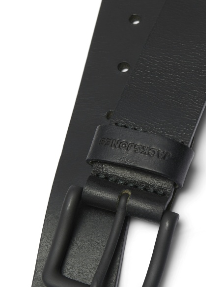 JACKandJONES LEATHE BLACK CEINTURES