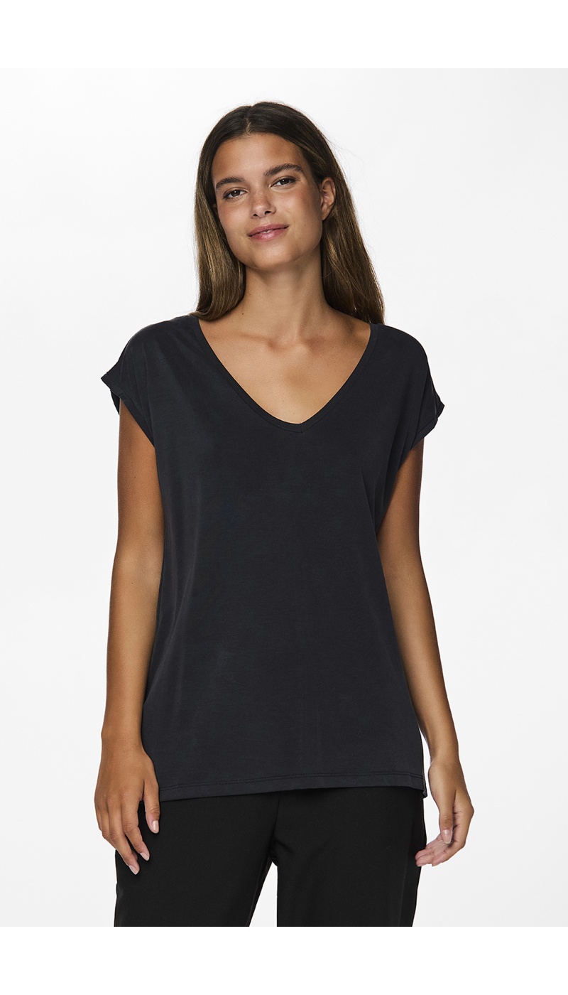 Maglietta nera PCKAMALA PIECES - 5 | TOP