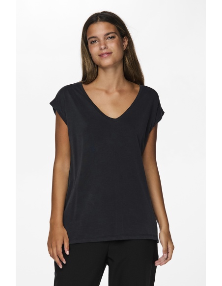 Black T-Shirt PCKAMALA PIECES - 5 | TOPS