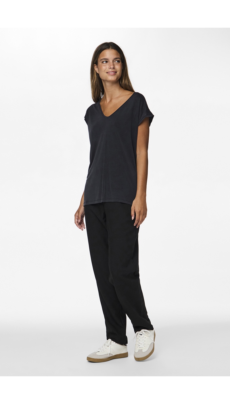 Schwarzes T-Shirt PCKAMALA PIECES - 3 | TOPS