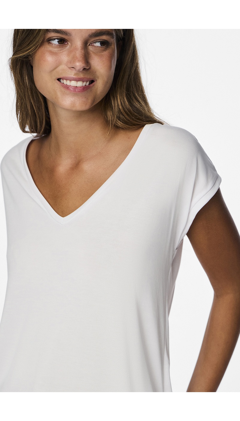 Maglietta bianca PCKAMALA PIECES - 5 | TOP