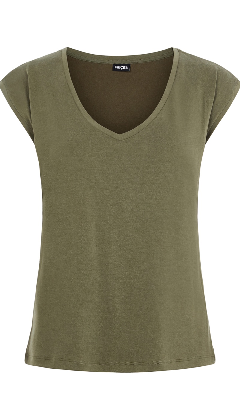 T-shirt PCKAMALA PIECES cachi - 5 | TOP