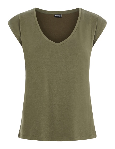 T-shirt PCKAMALA PIECES cachi - 5 | TOP