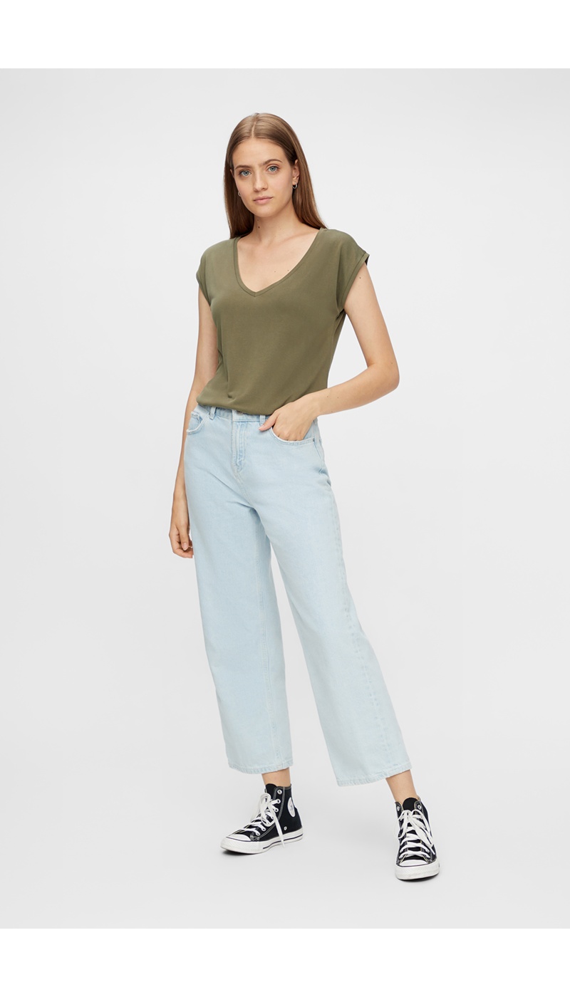 Khaki T-Shirt PCKAMALA PIECES - 1 | TOPS