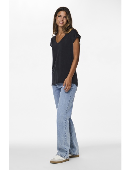 Camiseta Negra PCKAMALA PIECES - 1 | TOPS