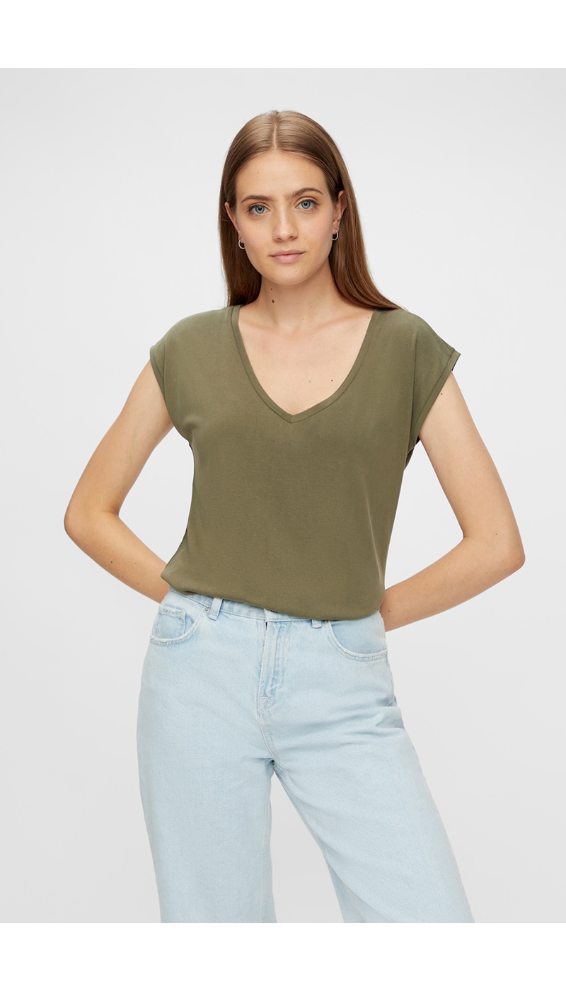 T-shirt PCKAMALA PIECES cachi - 3 | TOP