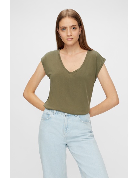 Camiseta PCKAMALA PIECES caqui - 3 | TOPS