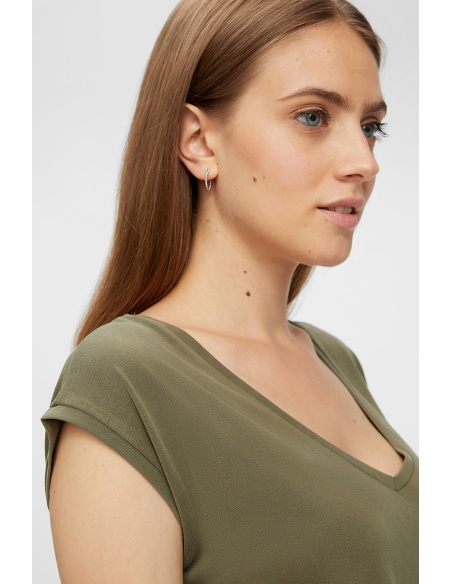 Khaki PCKAMALA PIECES T-Shirt - 4 | TOPS