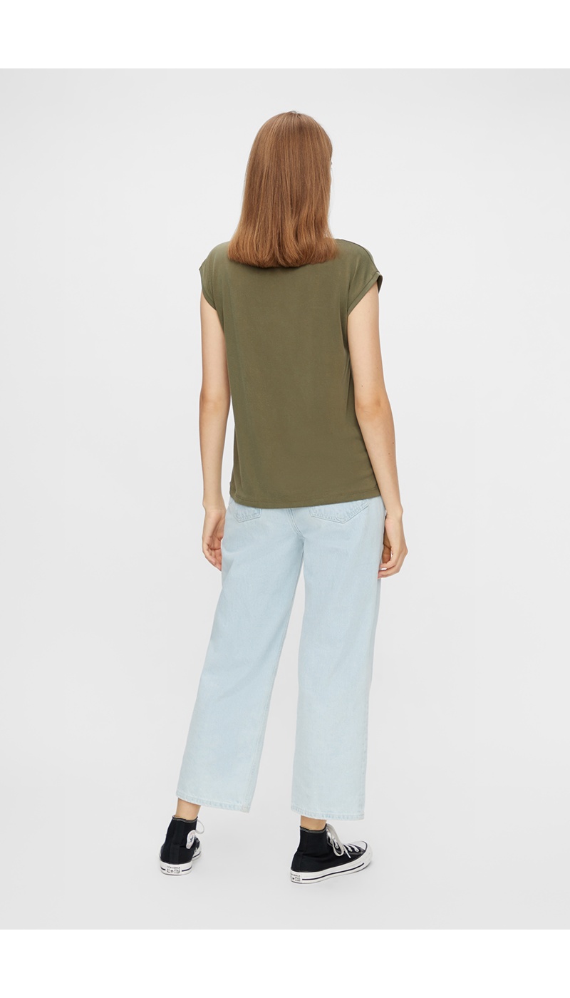 Khaki PCKAMALA PIECES T-Shirt - 2 | TOPS