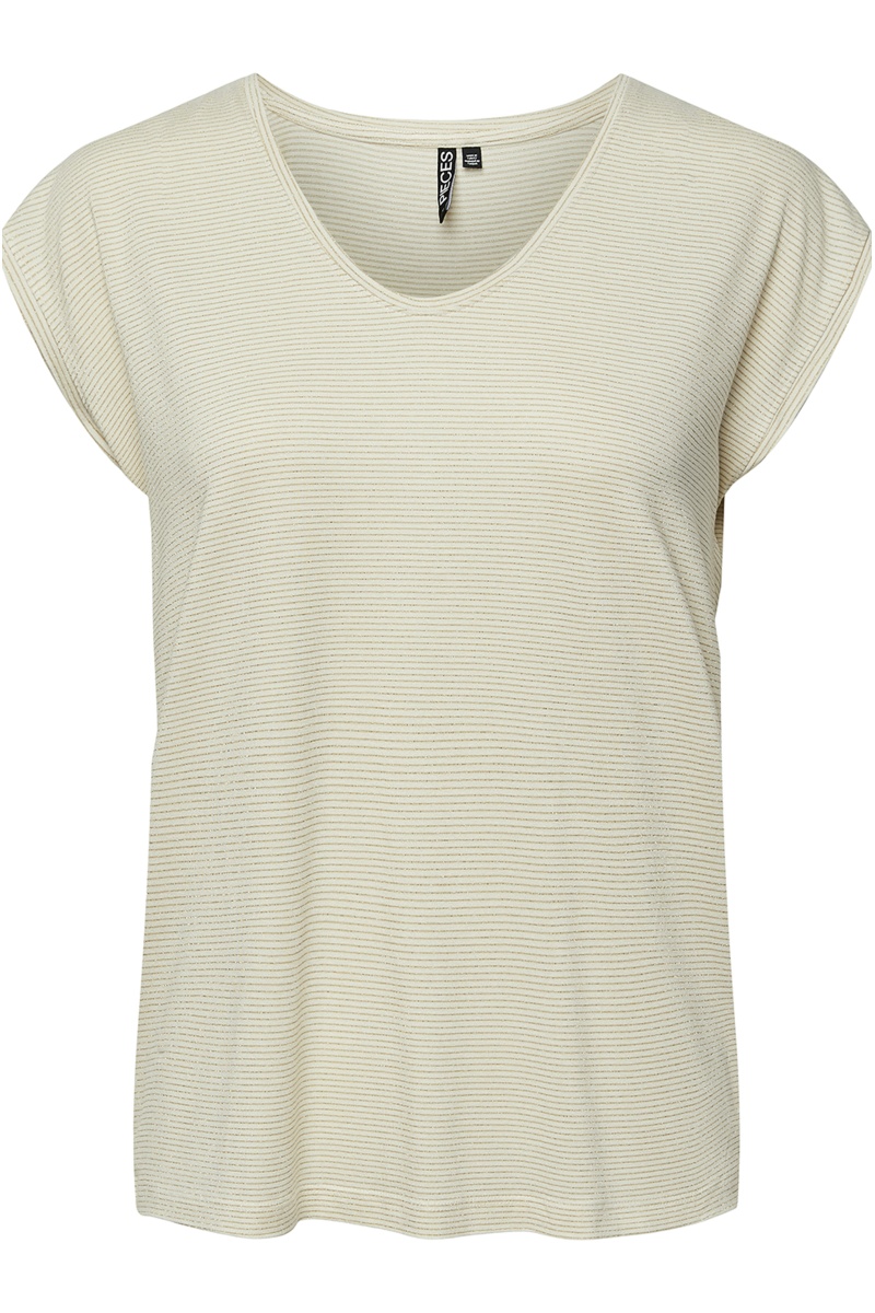 PIECES BRIGHT WHITE T-SHIRTS MC