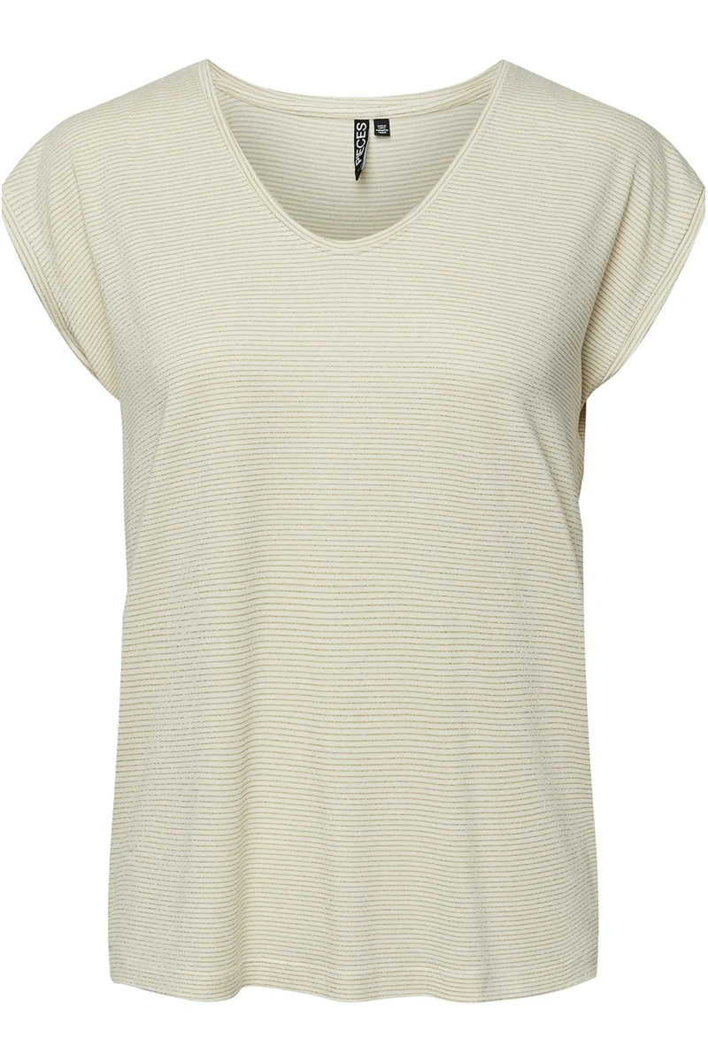 PIECES BRIGHT WHITE T-SHIRTS MC