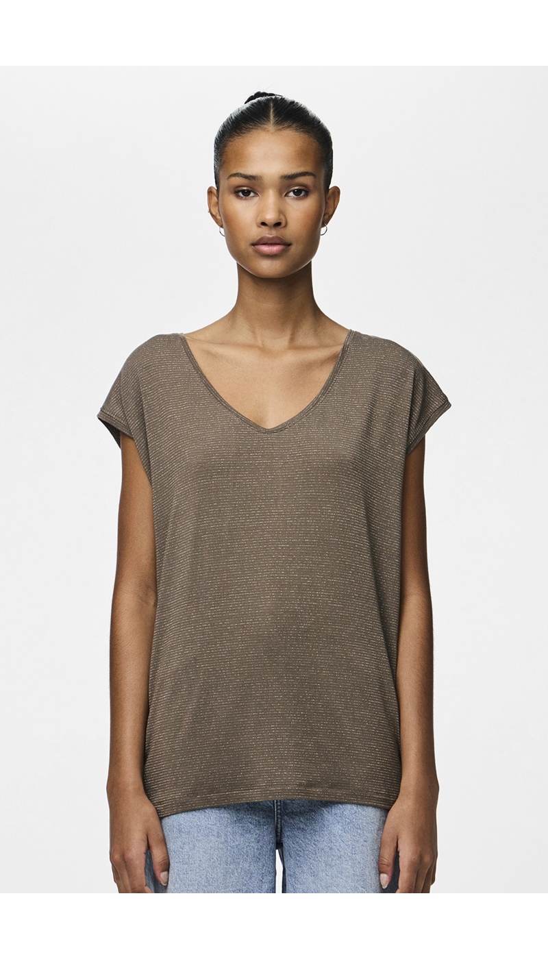 Tee Shirt Doré Taupe PCBILLO
