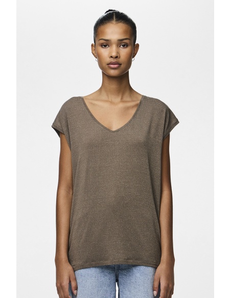 Tee Shirt Doré Taupe PCBILLO