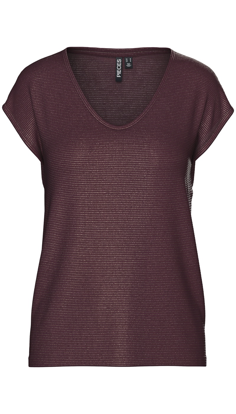 Tee Shirt Doré Prune PCBILLO