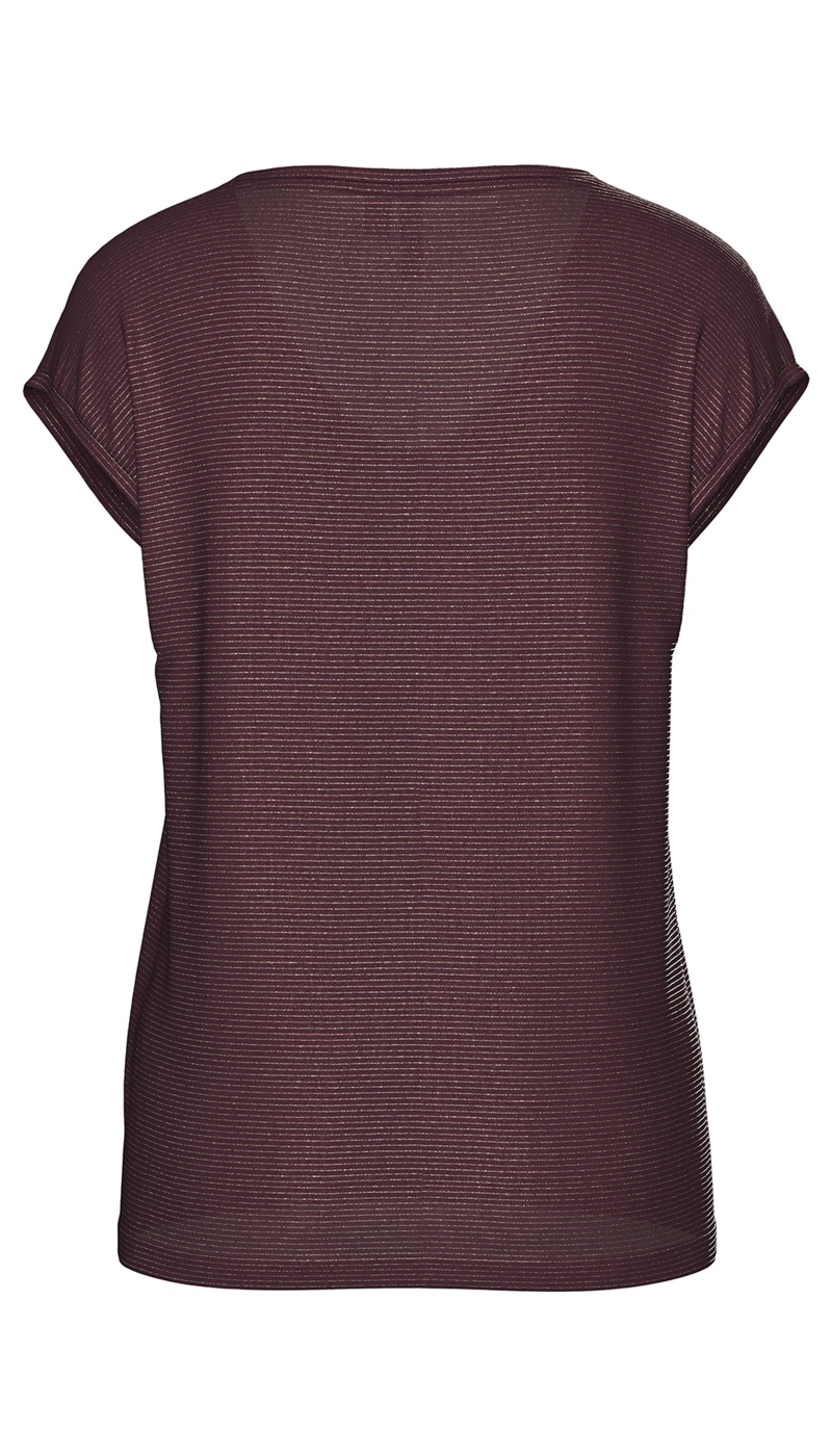 Tee Shirt Doré Prune PCBILLO
