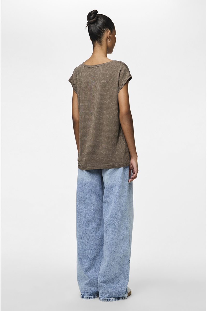 PIECES MOREL GOLD T-SHIRTS MC 2