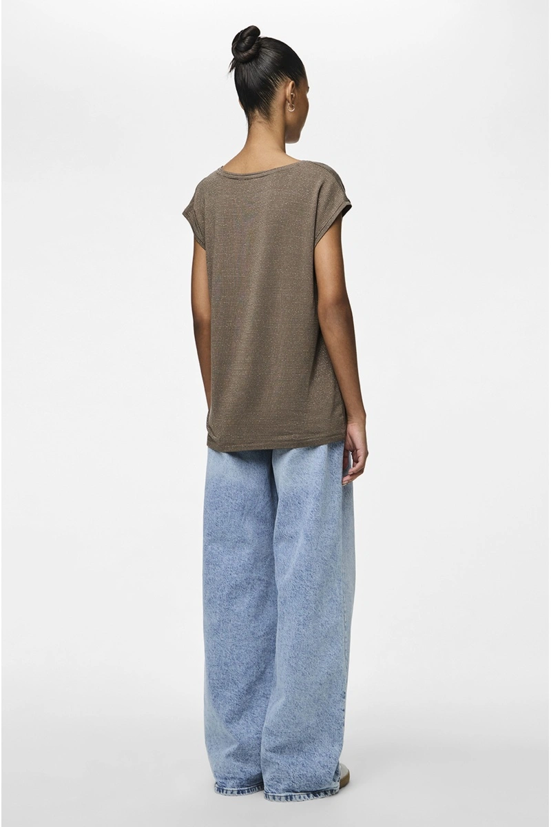 PIECES MOREL GOLD T-SHIRTS MC 2