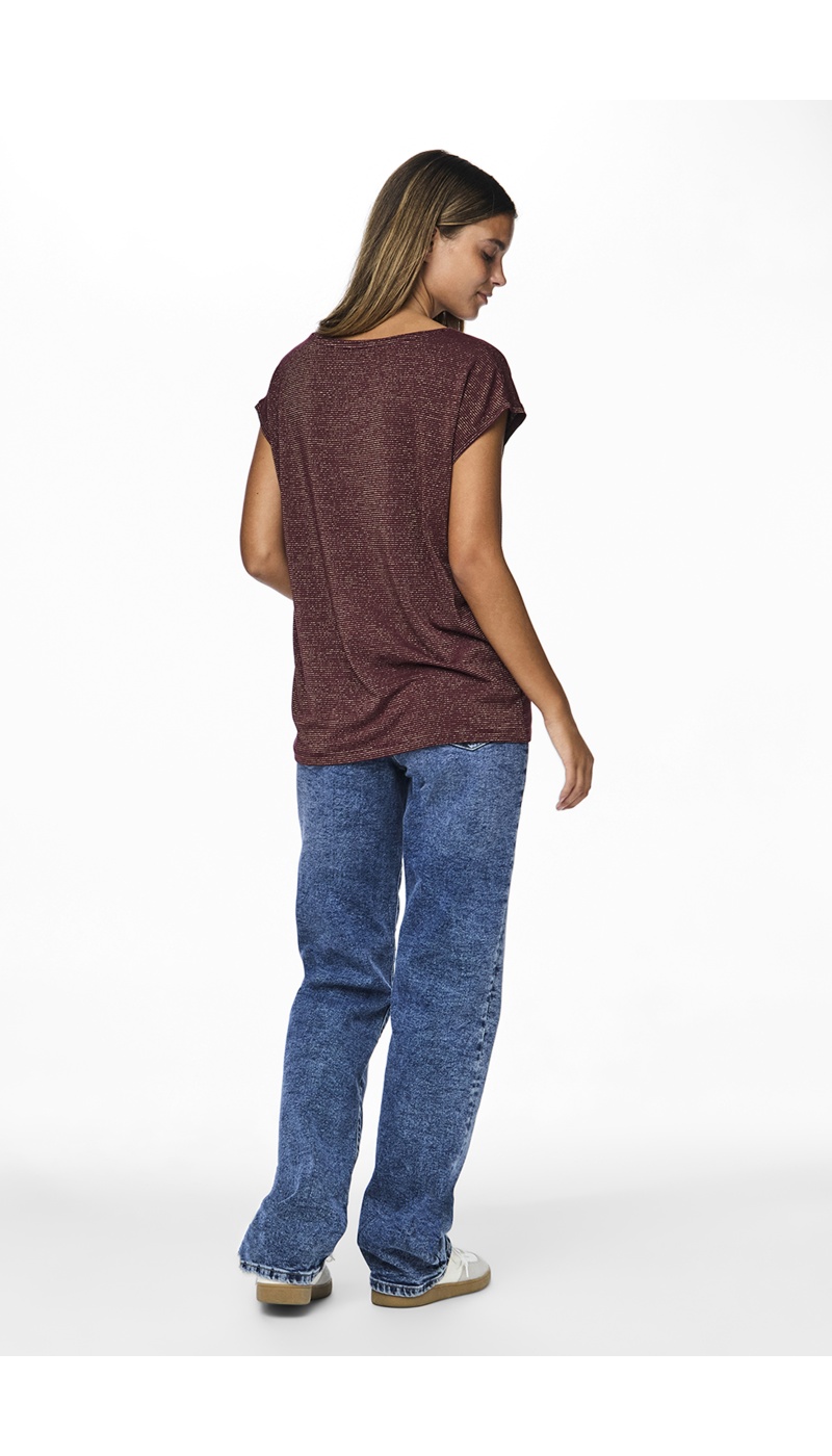 Tee Shirt Doré Prune PCBILLO