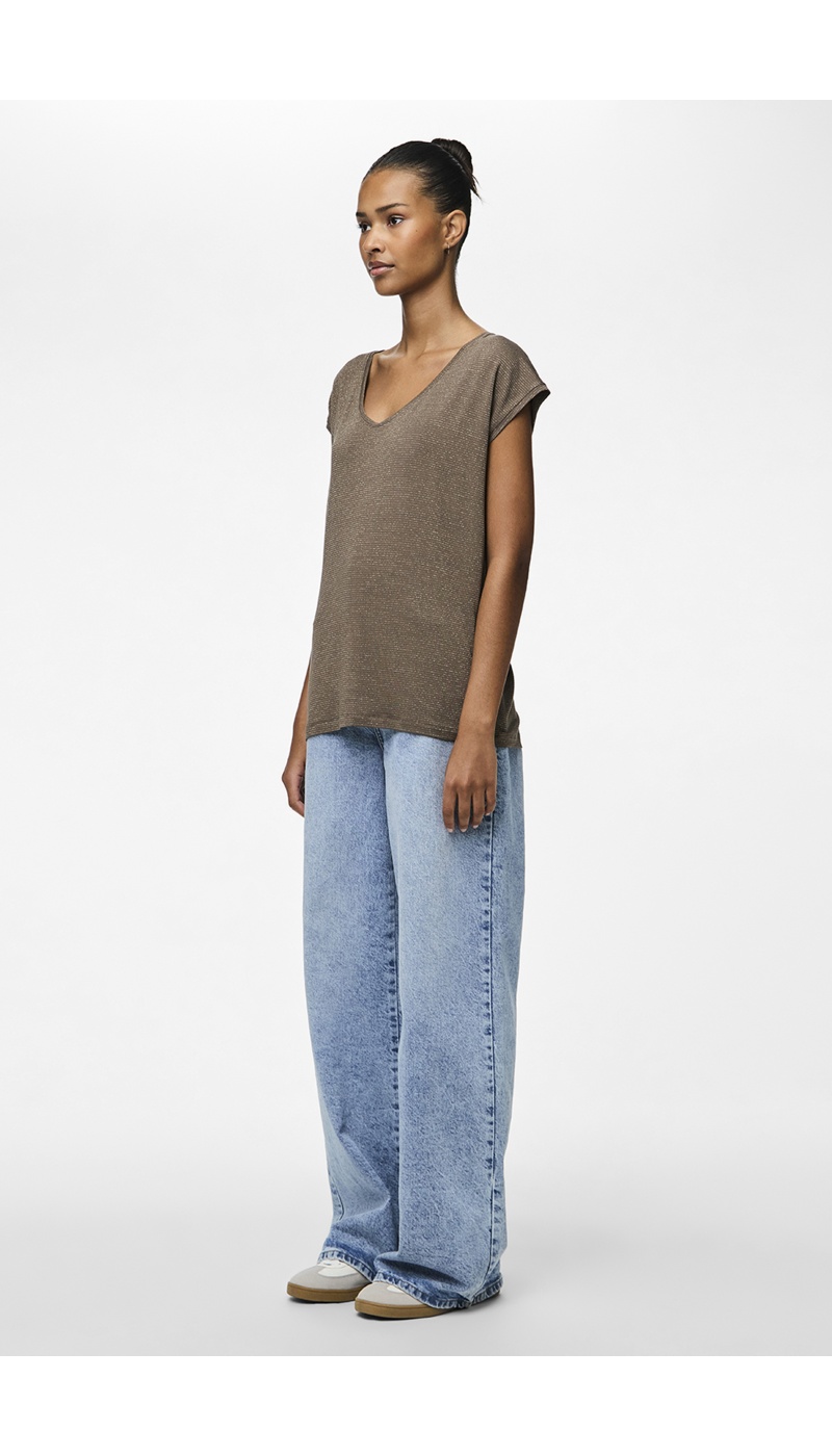 Tee Shirt Doré Taupe PCBILLO