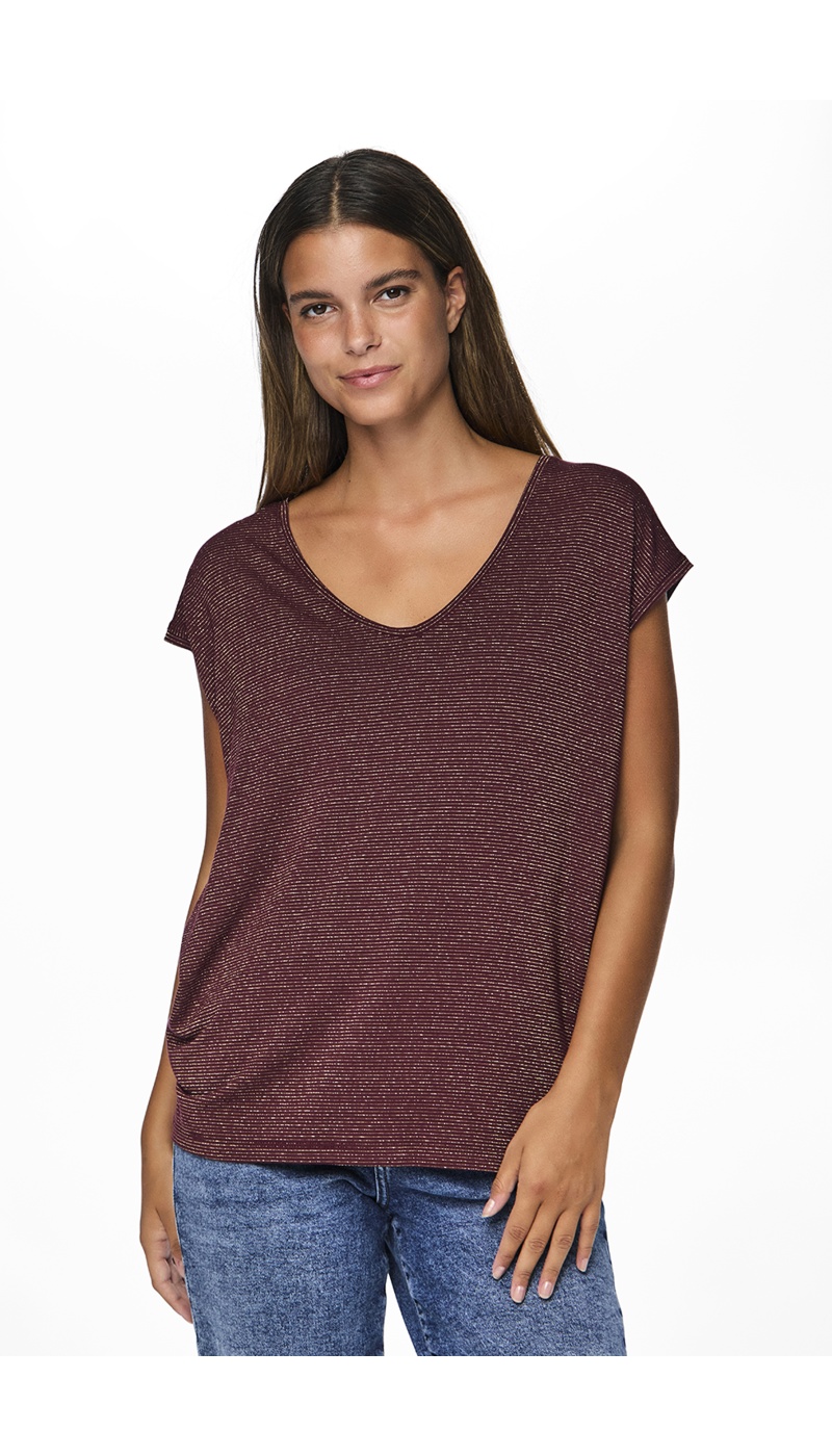 Tee Shirt Doré Prune PCBILLO