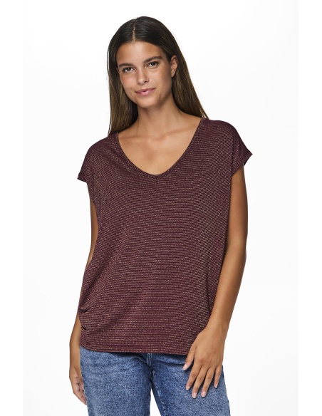 Tee Shirt Doré Prune PCBILLO
