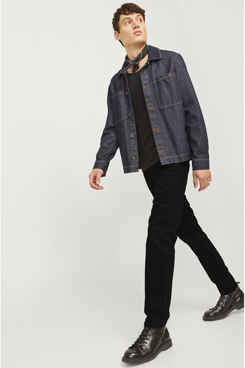 JACKandJONES BLACK DENIM JEANS 2