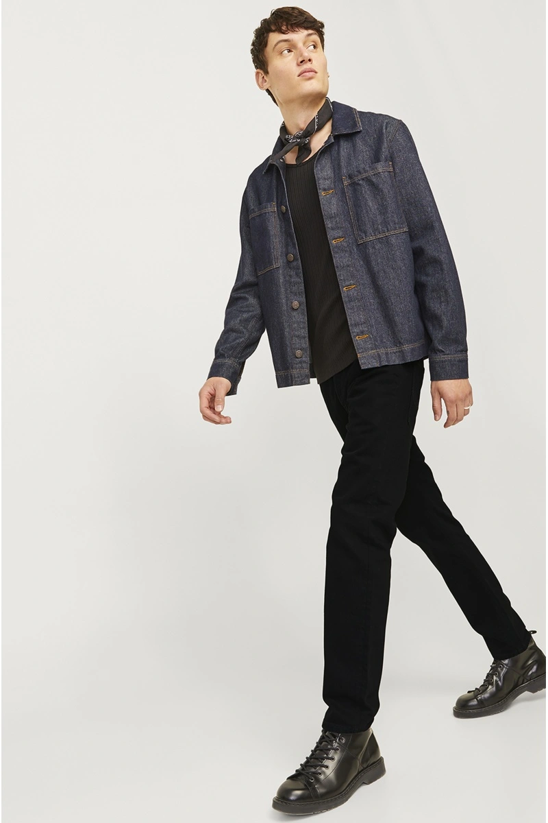 JACKandJONES BLACK DENIM JEANS 2