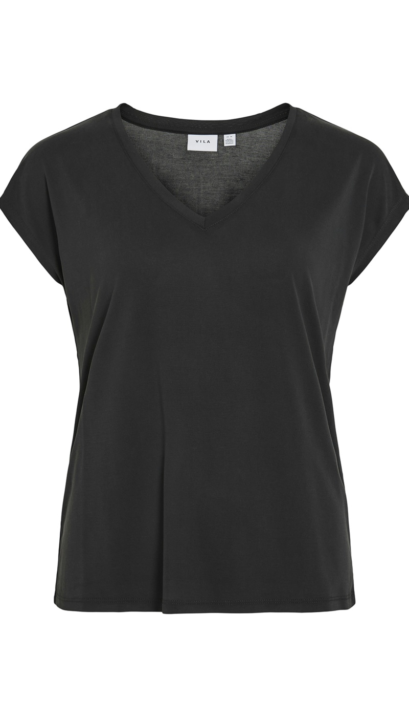 Maglietta Nera VIMODALA VILA - 6 | TOP