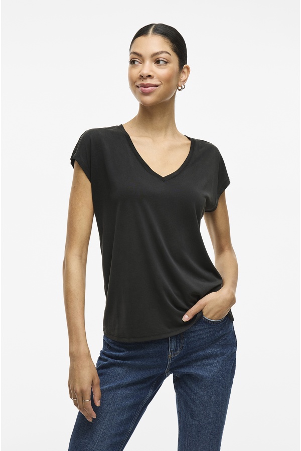 Schwarzes T-Shirt VIMODALA VILA - 1 | TOPS 2