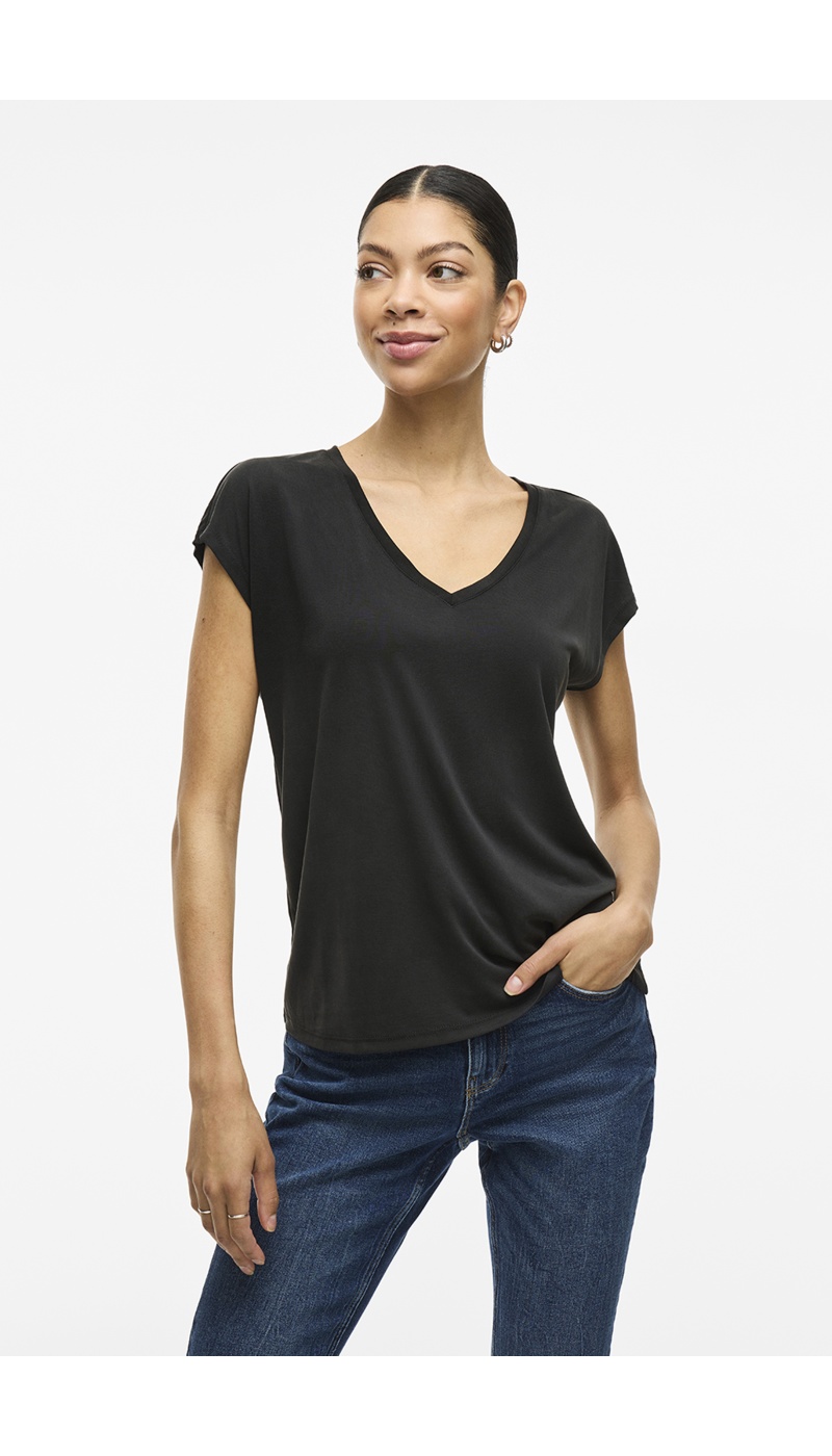 Schwarzes T-Shirt VIMODALA VILA - 2 | TOPS