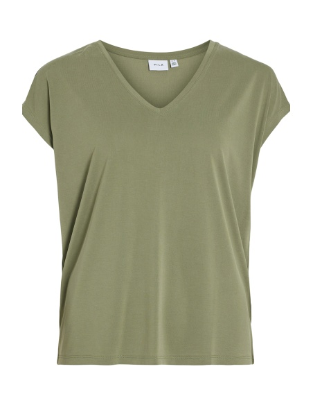 VILA A/S OIL GREEN T-SHIRTS MC
