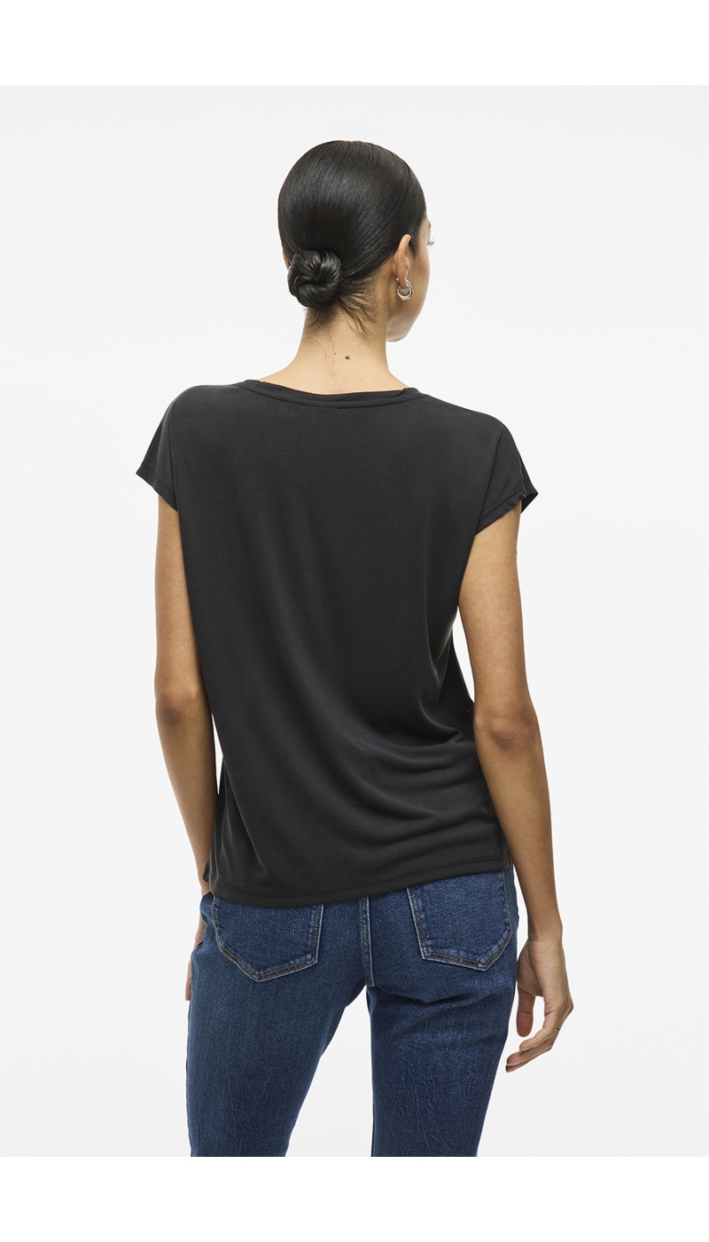 Camiseta Preta VIMODALA VILA - 3 | TOPOS