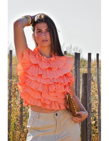 lumine paris VOLANT ORANGE HAUTS