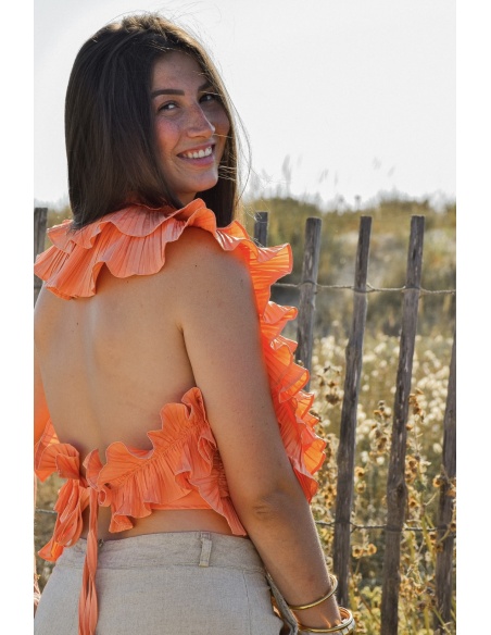 lumine paris VOLANT ORANGE HAUTS